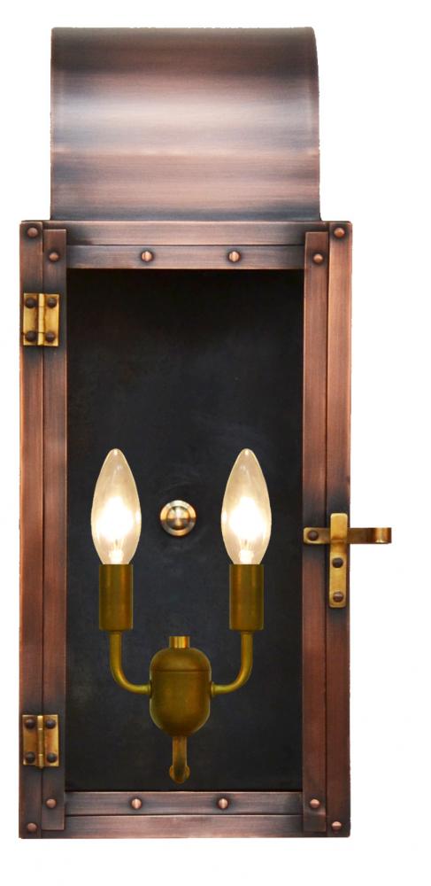 The CopperSmith Whitney Wall Mount Outdoor Lantern Sconce